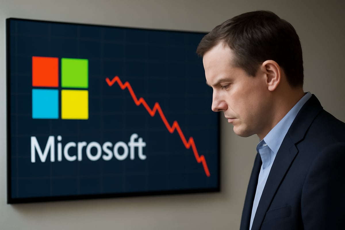 Microsoft Shares Dip After Today's Market Move