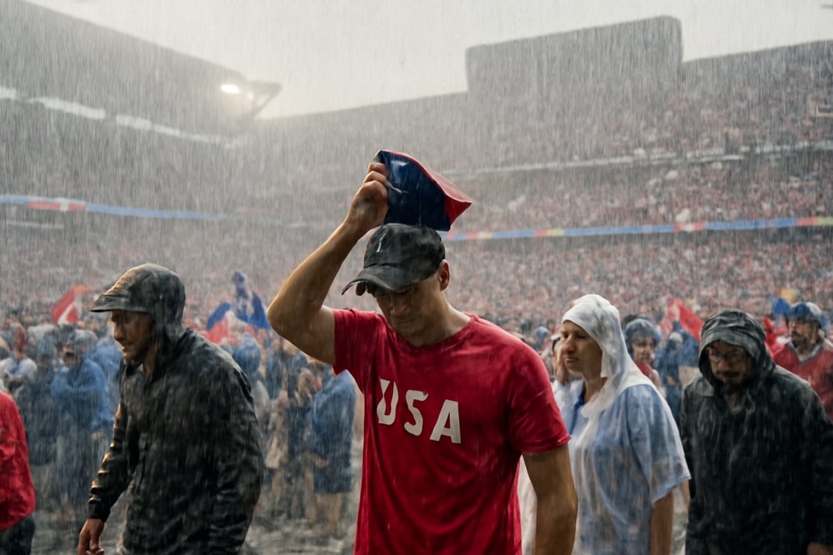 Houston Hosts First World Cup Match In A Downpour