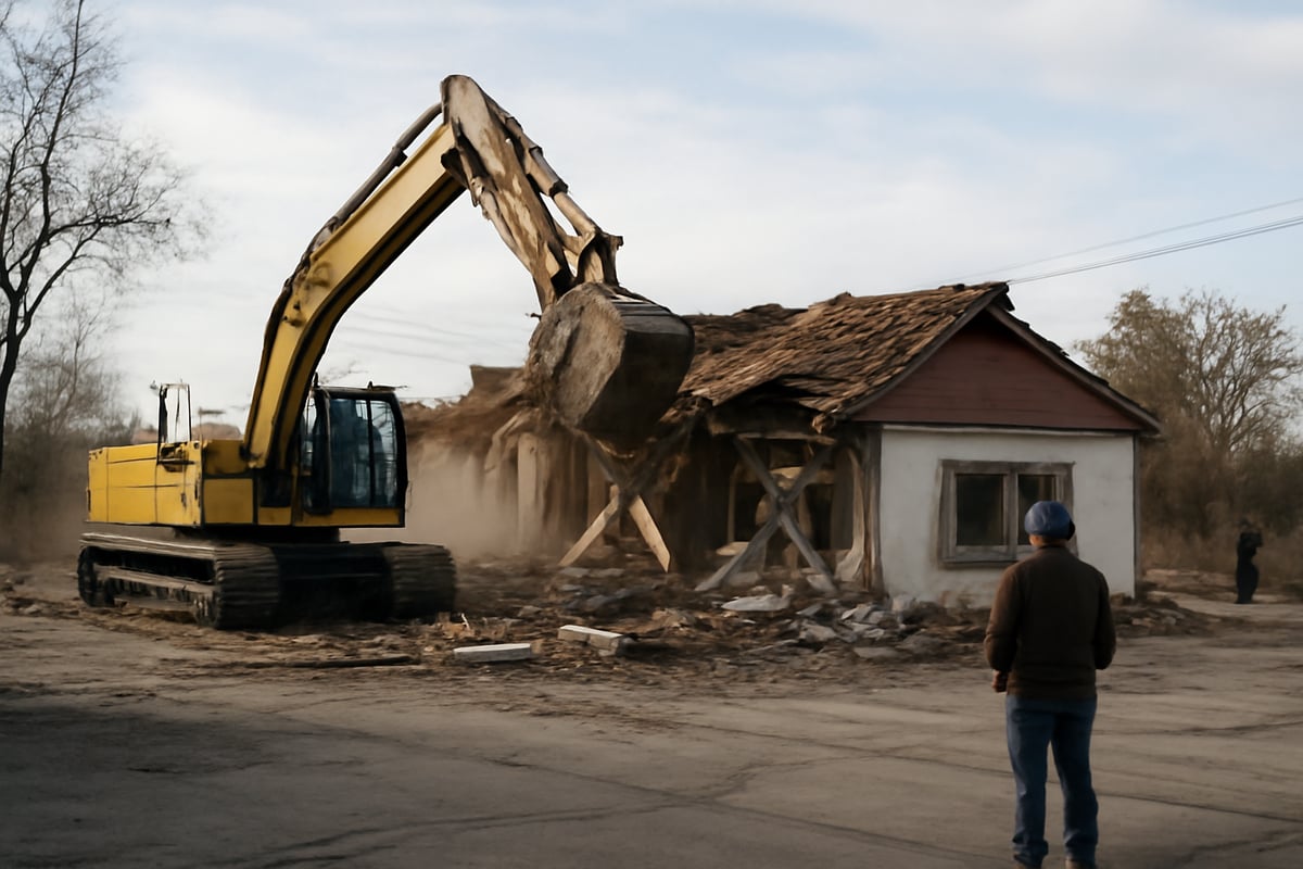 Demolition Starts At Former Sweet Basil Cafe In Cherry Valley
