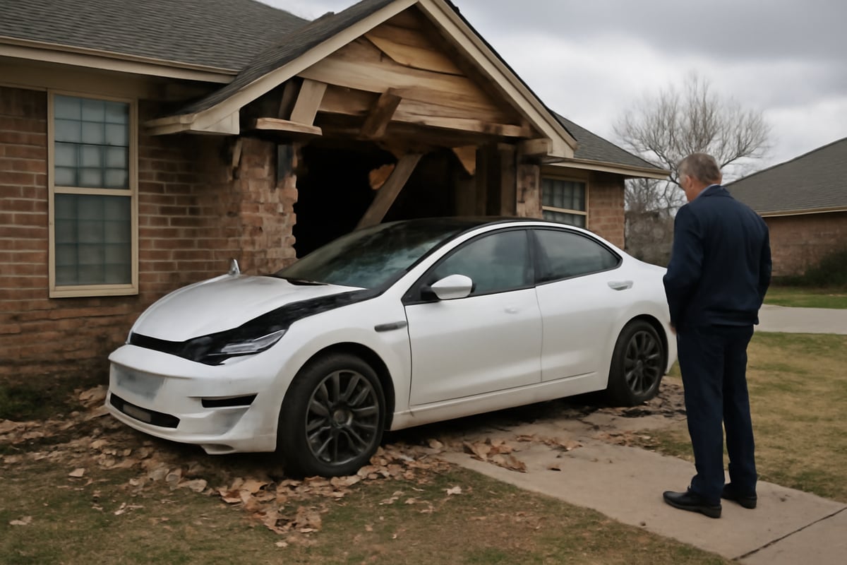 Tesla on Autopilot Crashes Into Texas Home, Killing Woman