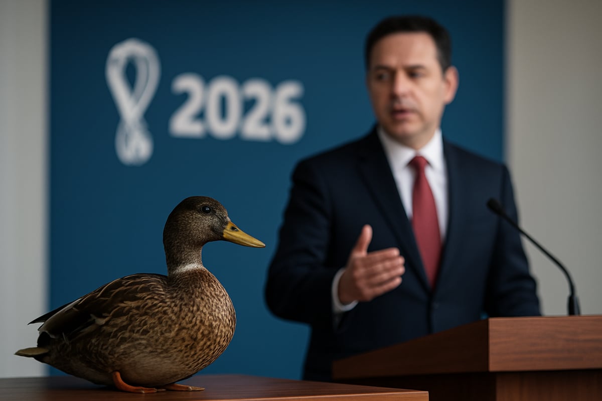 Duck Steals the Show at World Cup News Briefing