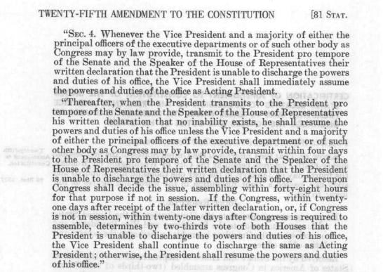 The 25th Amendment Has A Gap - Here Is A Possible Fix