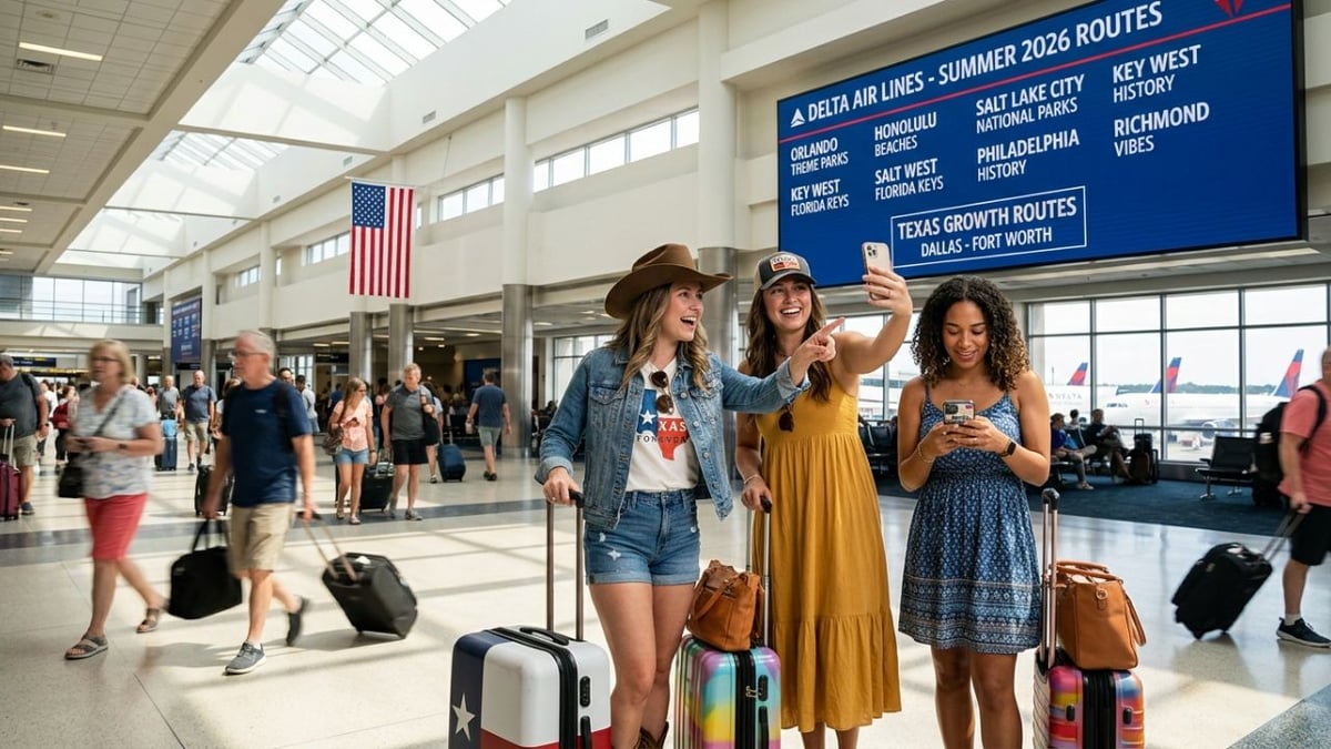 Texas Tops US Travel Surge with Delta's 2026 Flight Boost