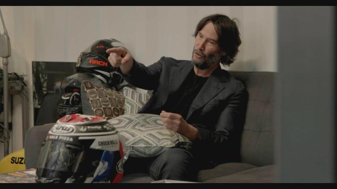 Keanu Reeves Revs Up Motorcycle Racing Series for Samsung TV Plus
