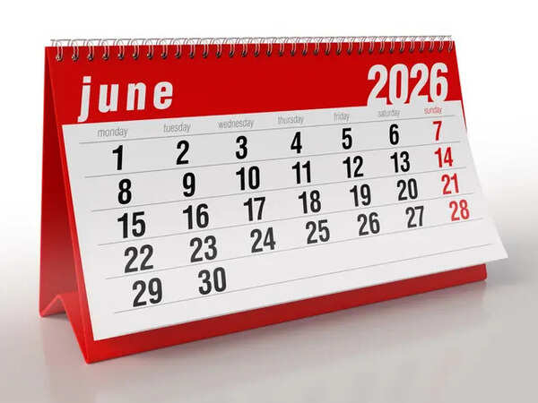 June 2026 Calendar Packs In Father's Day And Yoga Day