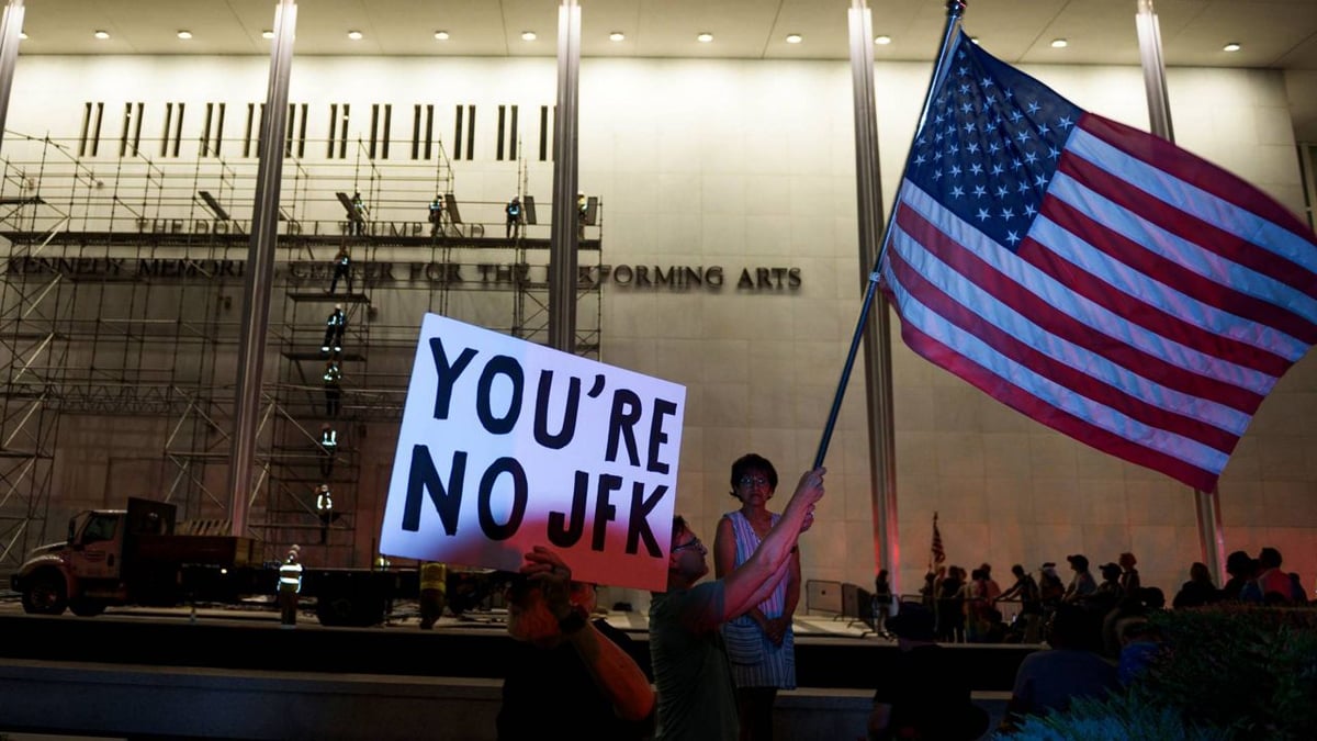Workers Begin Scrubbing Trump's Name From Kennedy Center