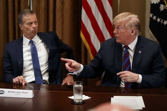 Trump Presses Thune To Fire Senate Parliamentarian