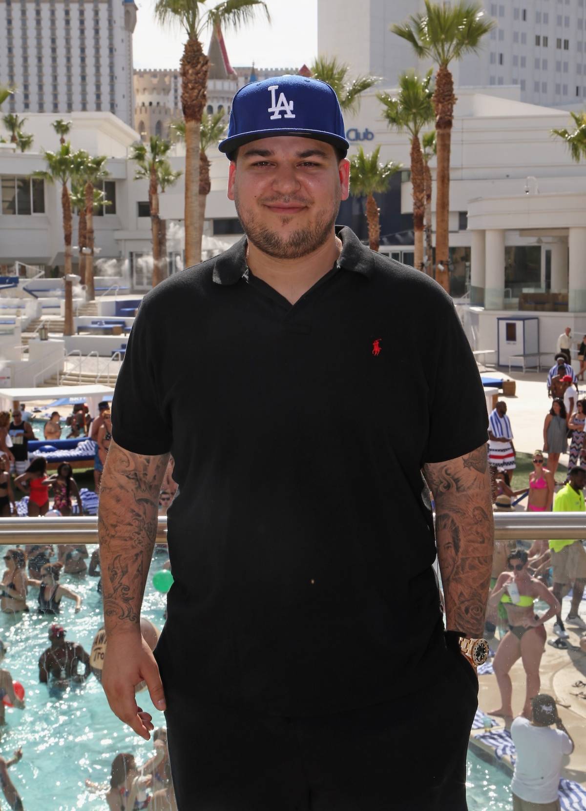 Rob Kardashian Steps Out With Family and Daughter Dream