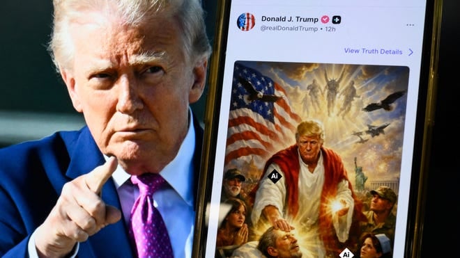Trump Posts AI Image in Escalating Pope Feud