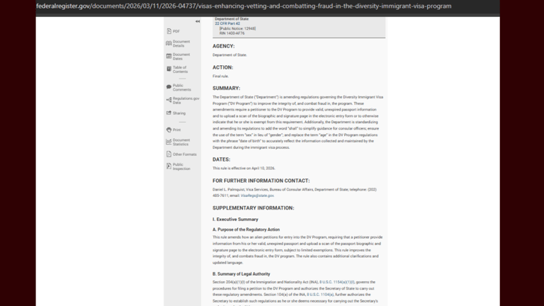 US Green Card Lottery Now Needs Passport Upload