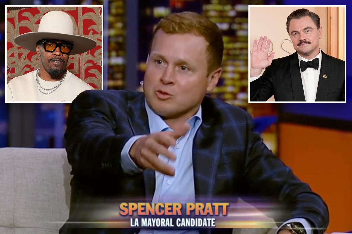 Spencer Pratt Clears Up His Leo And Jamie Foxx Endorsement Claims
