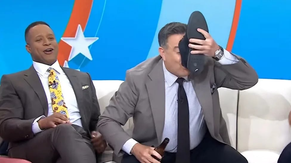 Carson Daly's Shoe Beer Stunt Has 'Today' Fans Talking