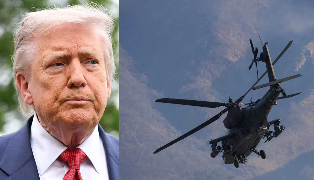 Trump Says U.S. Apache Crew Safe After Strait Of Hormuz Crash