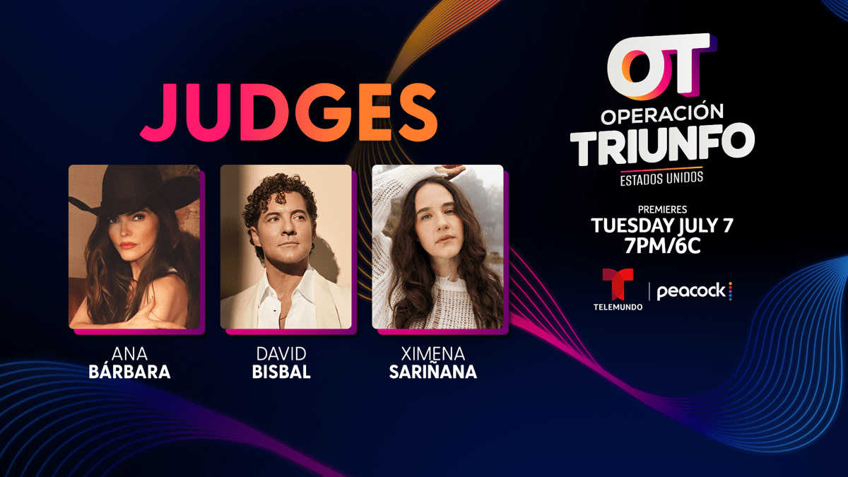 David Bisbal, Ana Bárbara and Ximena Sariñana Judge Operación Triunfo