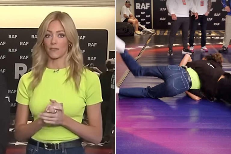 Abby Hornacek Body Slammed by Wrestler on Live TV