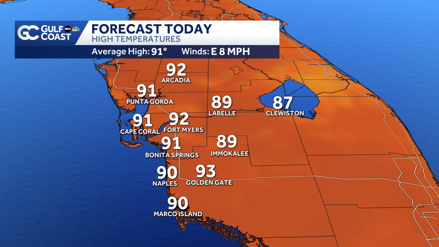 Gulf Coast Turns Drier and Warmer Saturday
