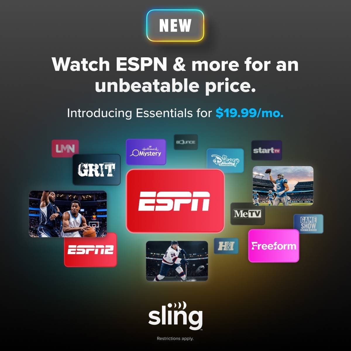 Sling TV Unveils Sling Essentials at Killer Price