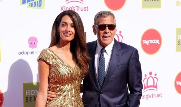 George Clooney Calls Himself Himbo Next to Amal at King's Trust