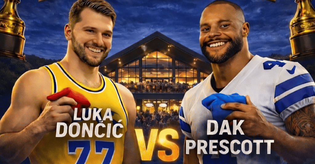 Luka Doncic vs Dak Prescott Cornhole Clash Saturday