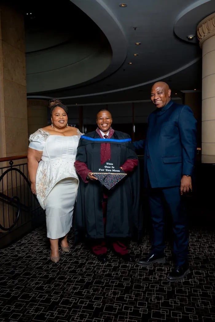 Abongwe Mseleku Honors Parents at AFDA Graduation
