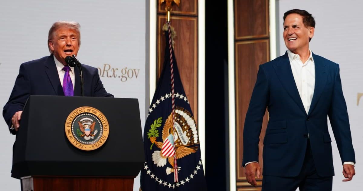 Mark Cuban Dodges Politics Question At Trump Meeting