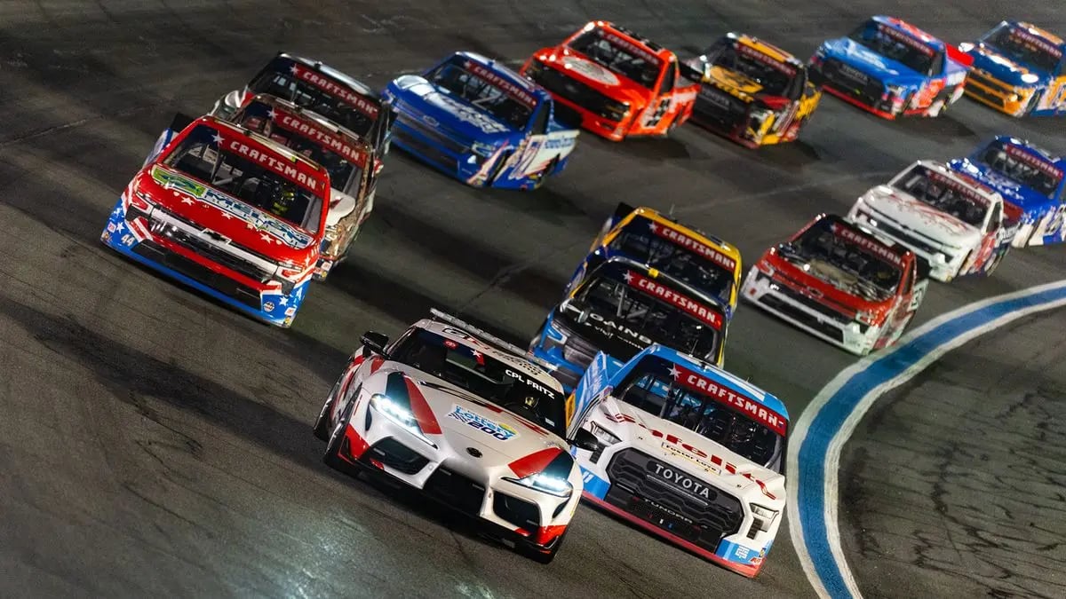Rain Delays NASCAR Truck Race at Charlotte Again
