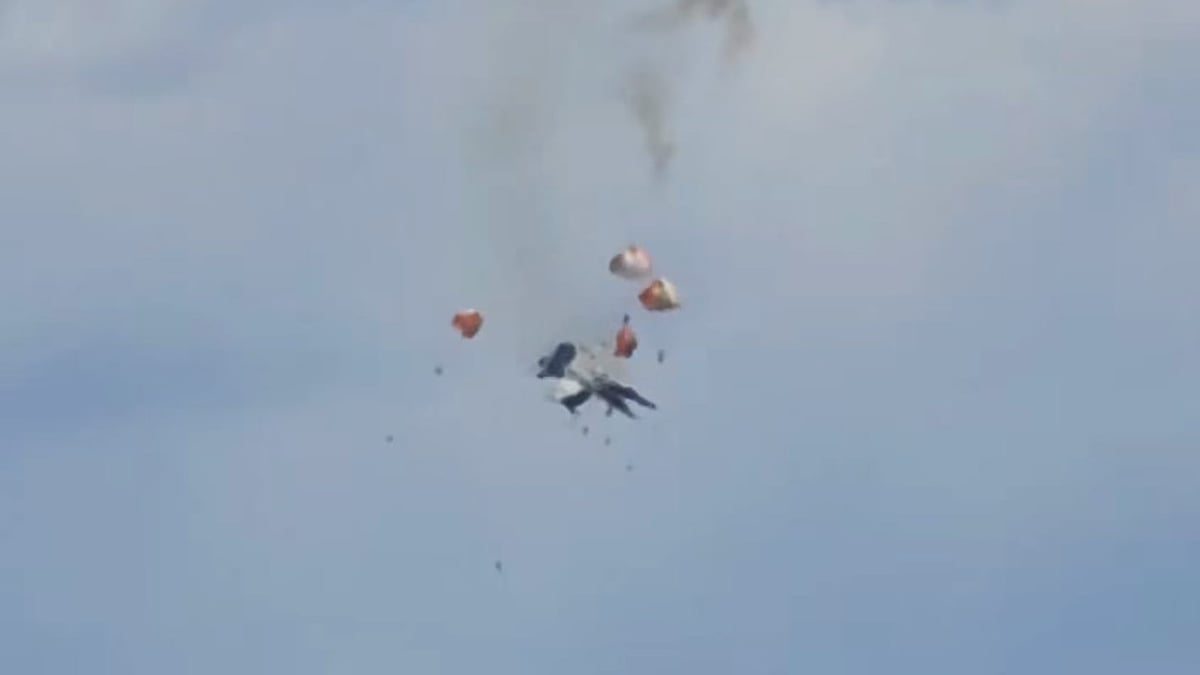 Navy Jets Collide At Air Show As Crew Parachutes To Safety
