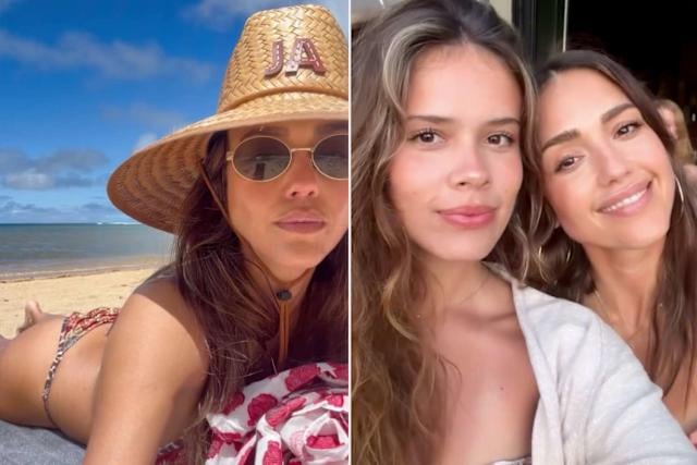 Jessica Alba's Tropical Spring Break with Kids