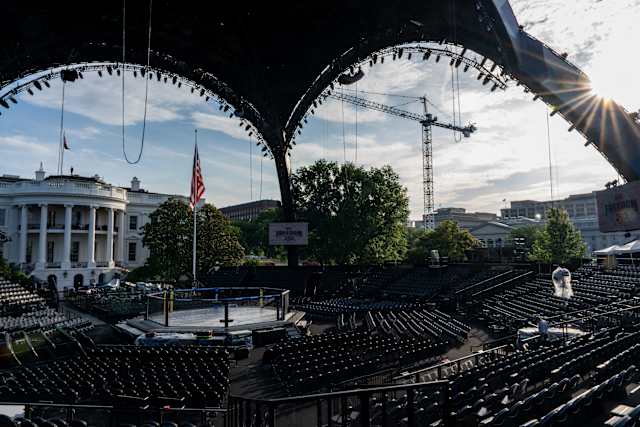 White House Lawn Readies for Trump Birthday Cage Match Bash