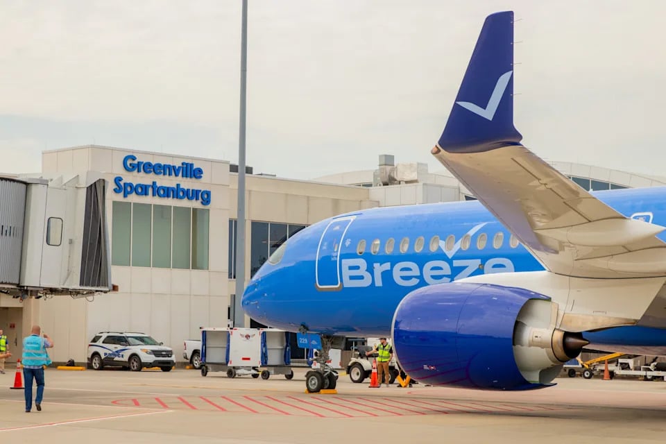Breeze Airways Expands at GSP Airport