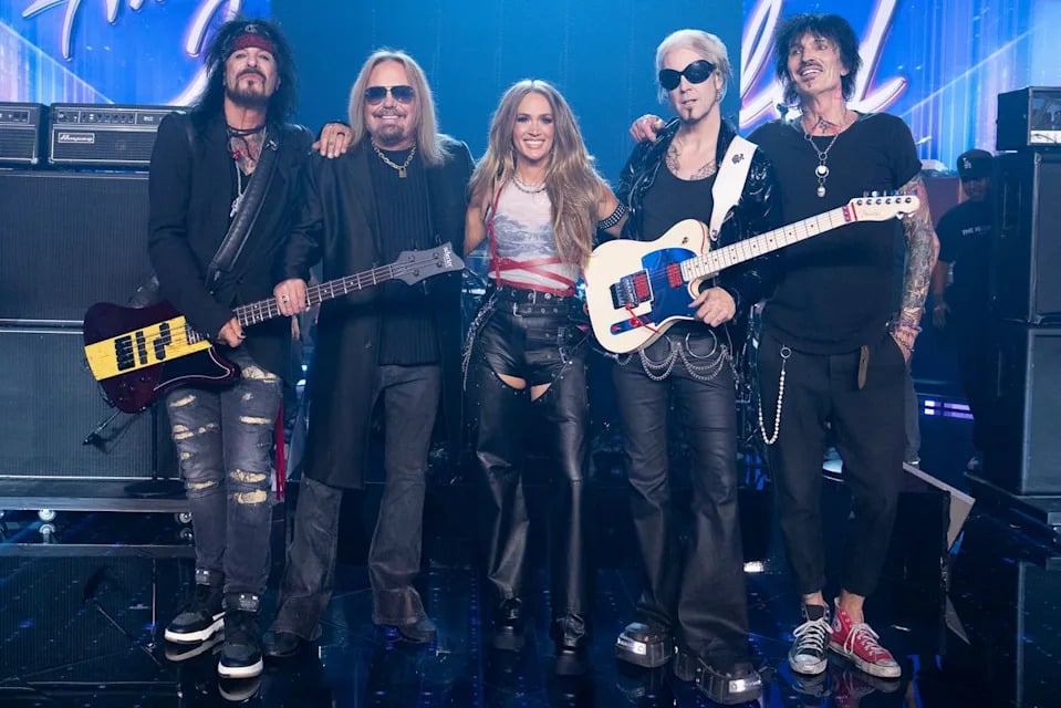 Carrie Underwood And Mötley Crüe Light Up 'American Idol'