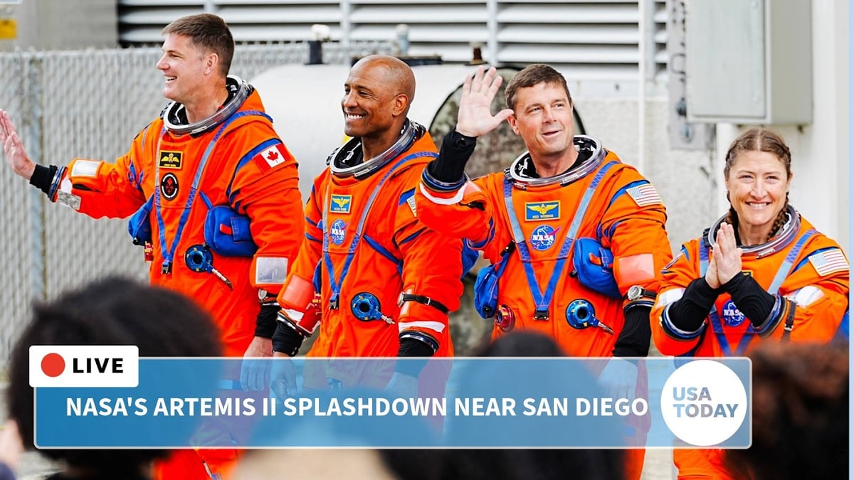 Artemis II Crew Splashes Down Live