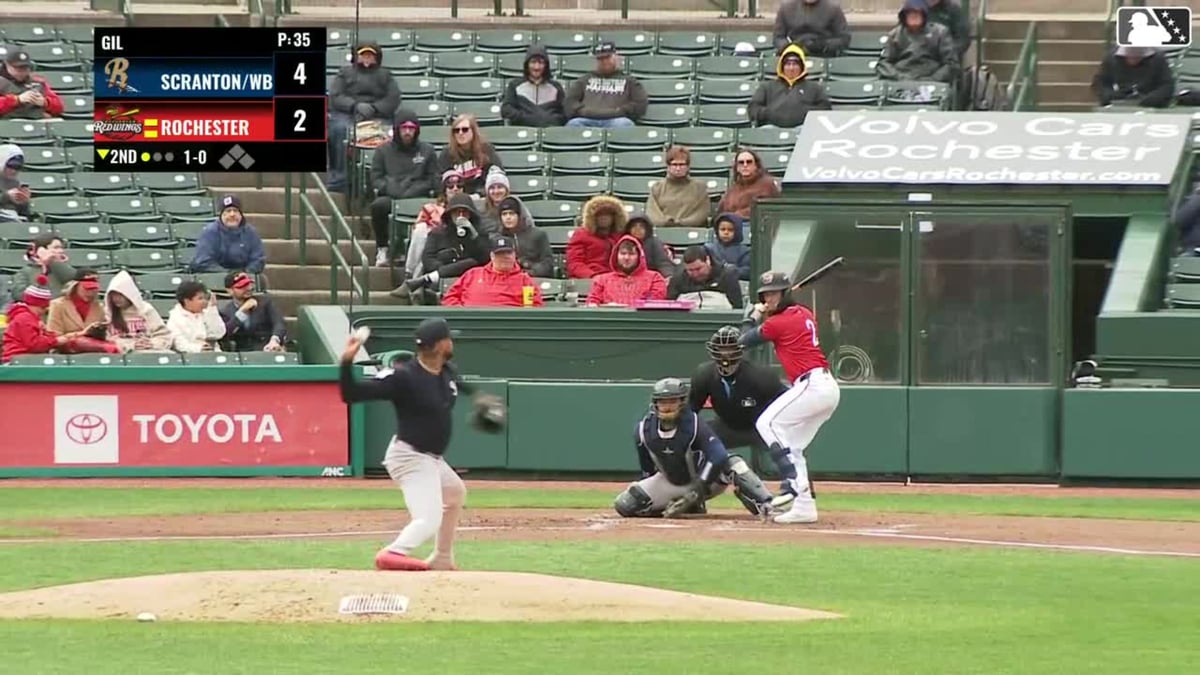 Zack Short Blasts First Homer to Left Field