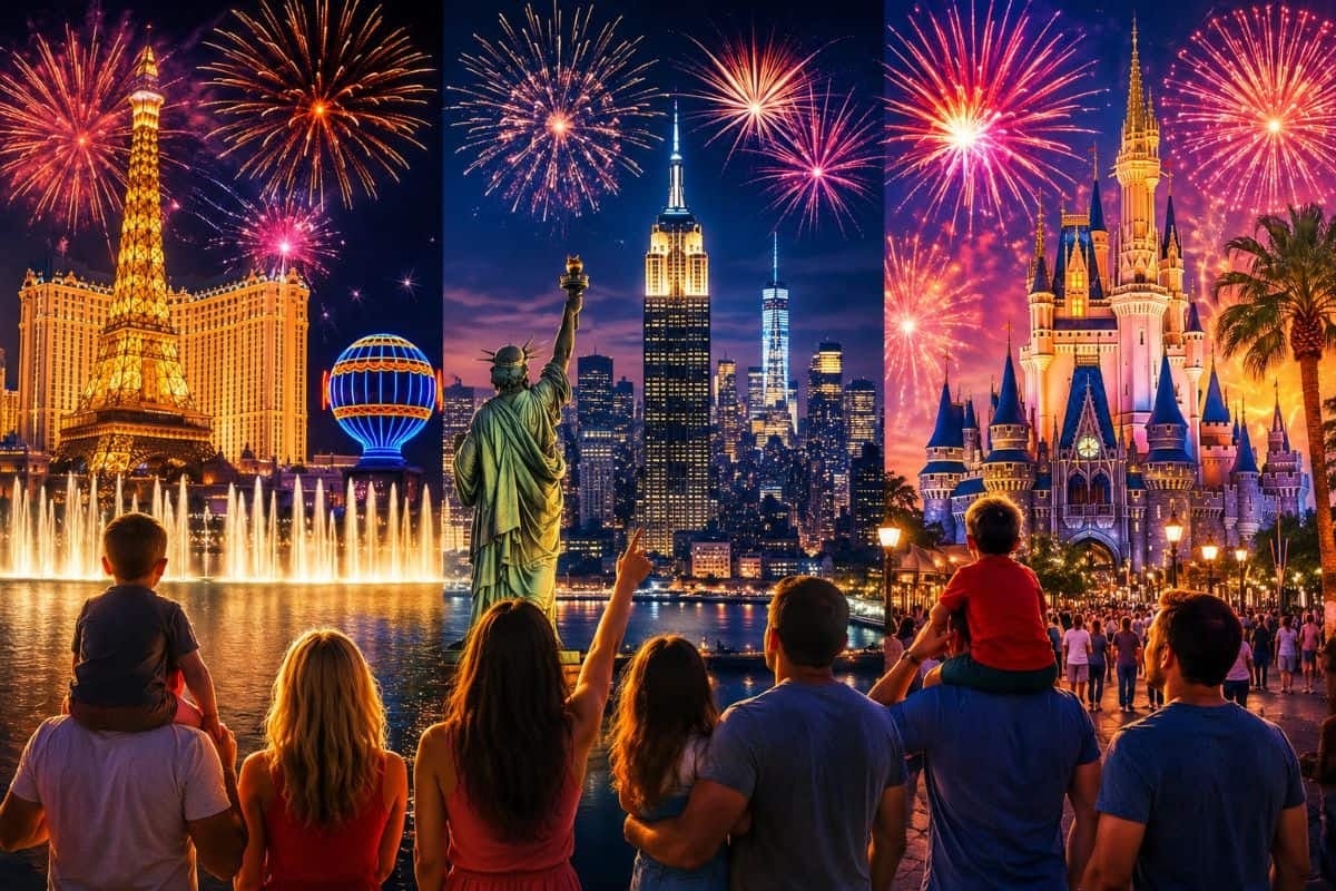 Las Vegas, NYC, Orlando Top July 4 Getaway List