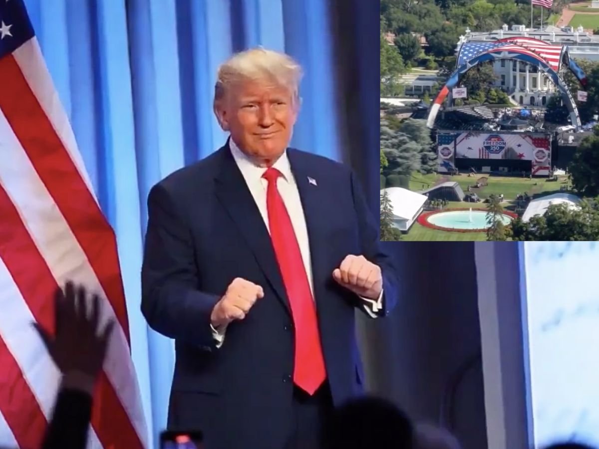 Trump’s 80th Birthday Turns White House Into Cage-Fight Arena