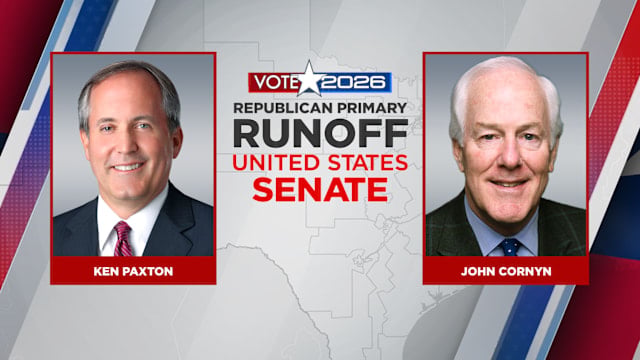 Cornyn Faces Paxton In Texas Senate Primary Runoff