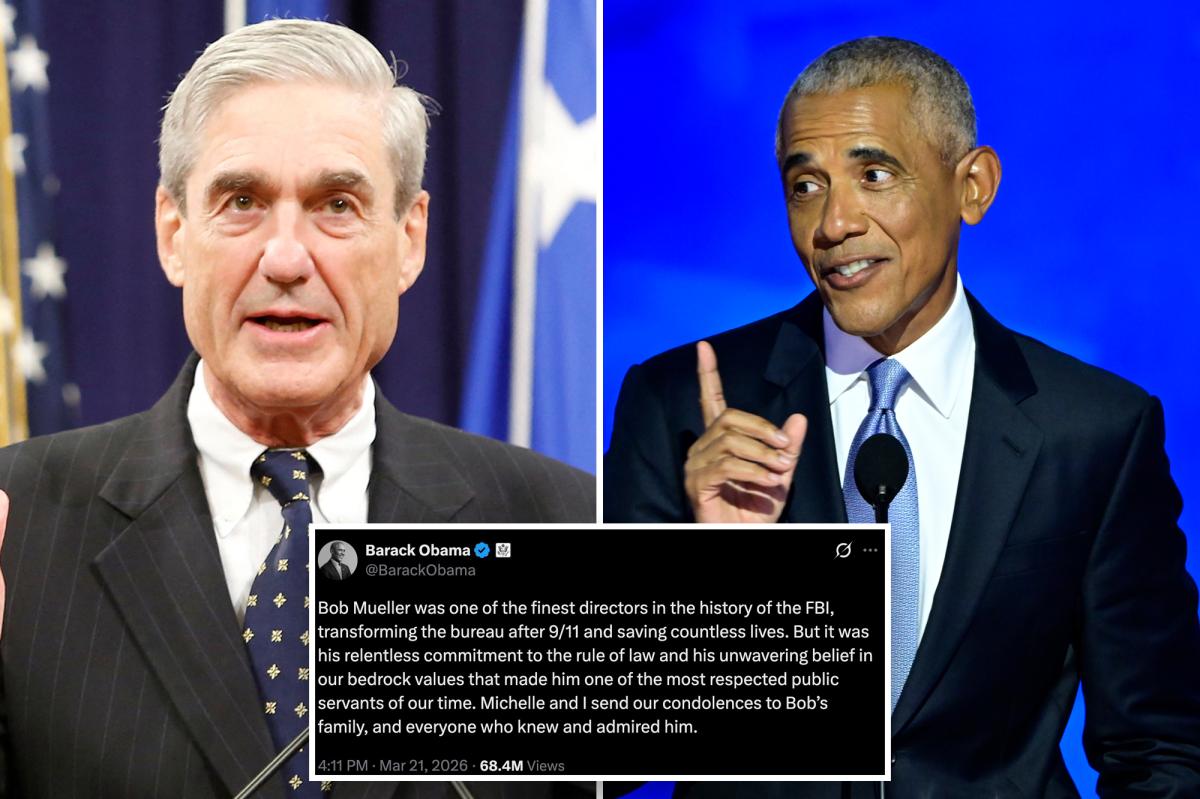 Obama Slammed for Praising Late Russiagate Hoaxer Mueller