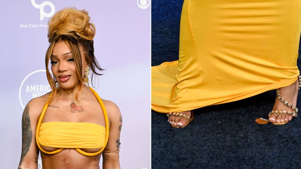 GloRilla Shines in Crystal Steve Madden Sandals at the 2026 AMAs