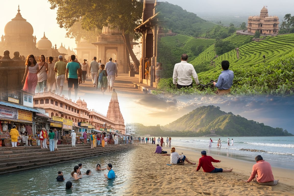 India's Travel Boom Hits Beaches, Hills, Holy Sites