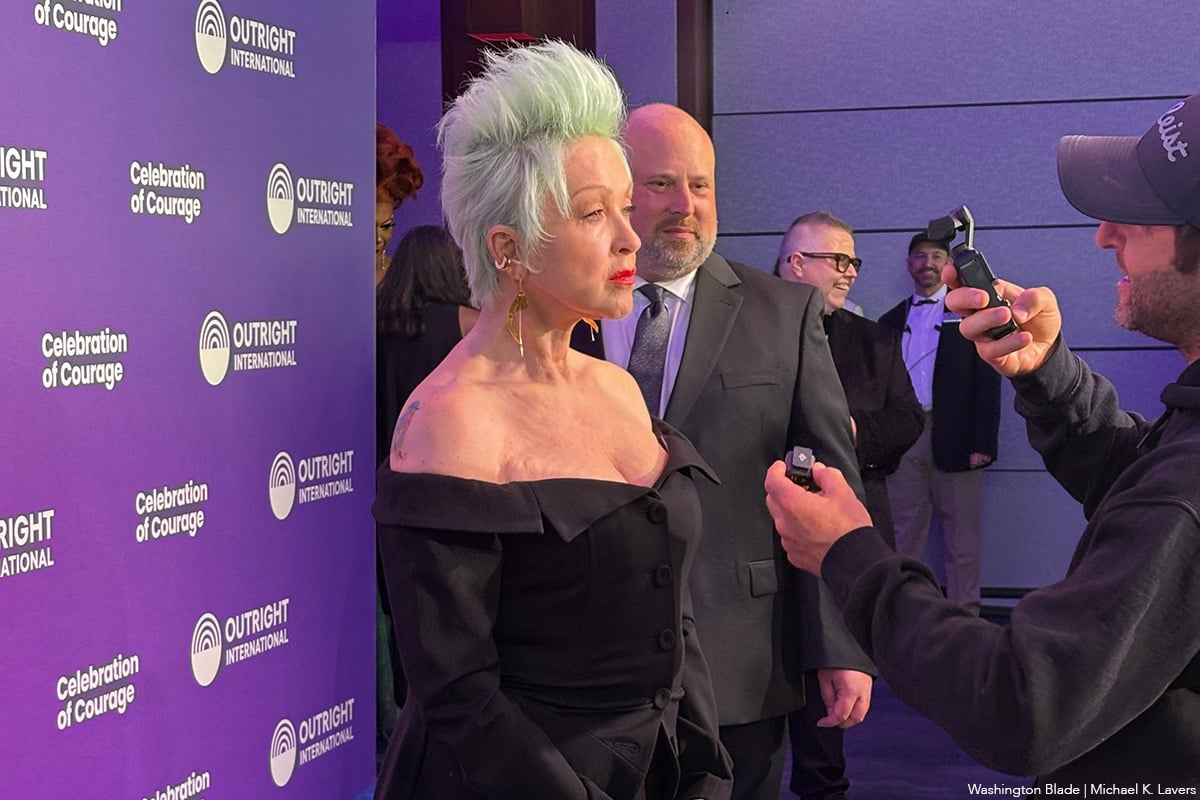 Outright International Honors Cyndi Lauper At NYC Gala