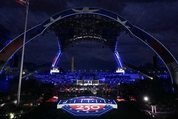 Trump Hosts UFC Fights on White House Lawn