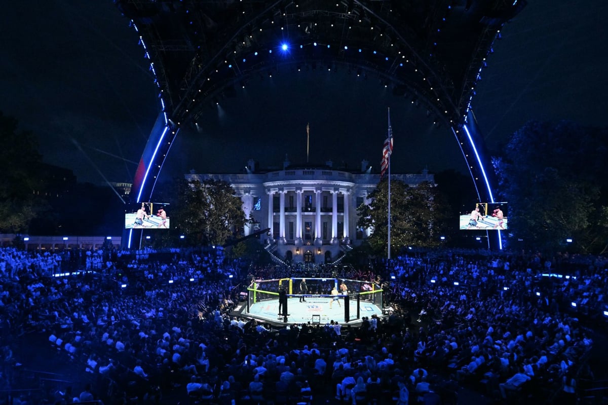 Trump Hosts White House Cage Fight With Corporate Sponsors