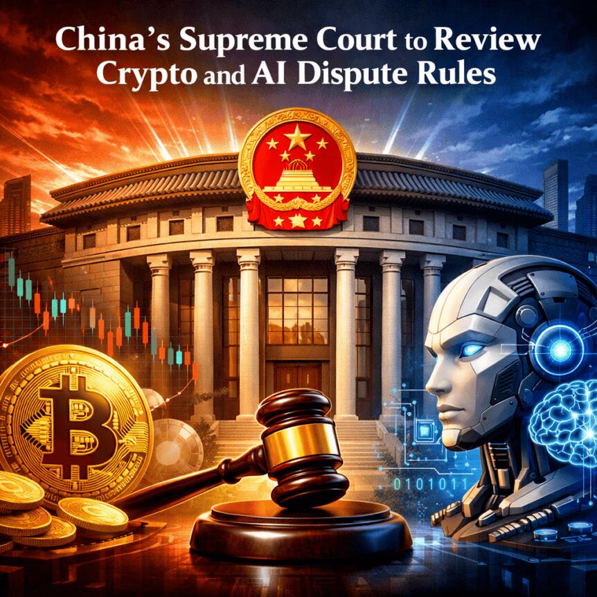 China Supreme Court Reviews Crypto, AI Dispute Rules
