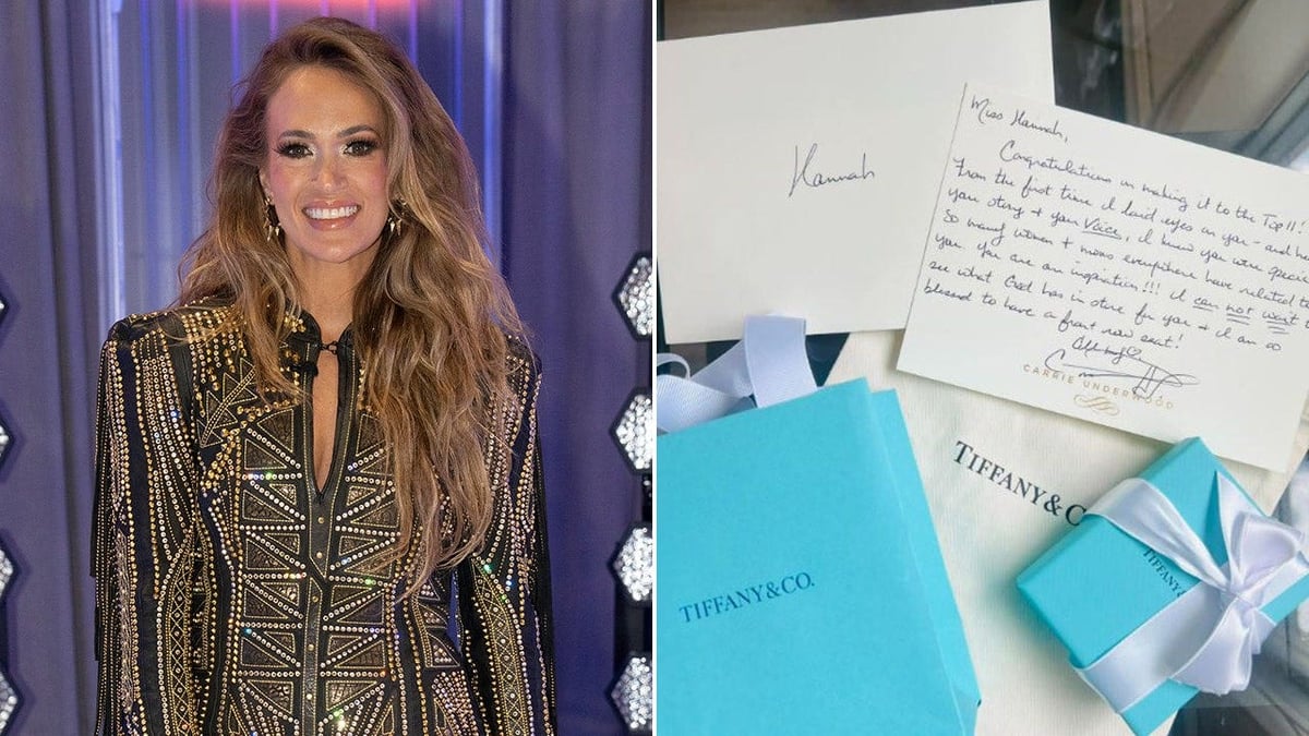 Carrie Underwood Gifts Idol Contestant Tiffany Jewelry, Note