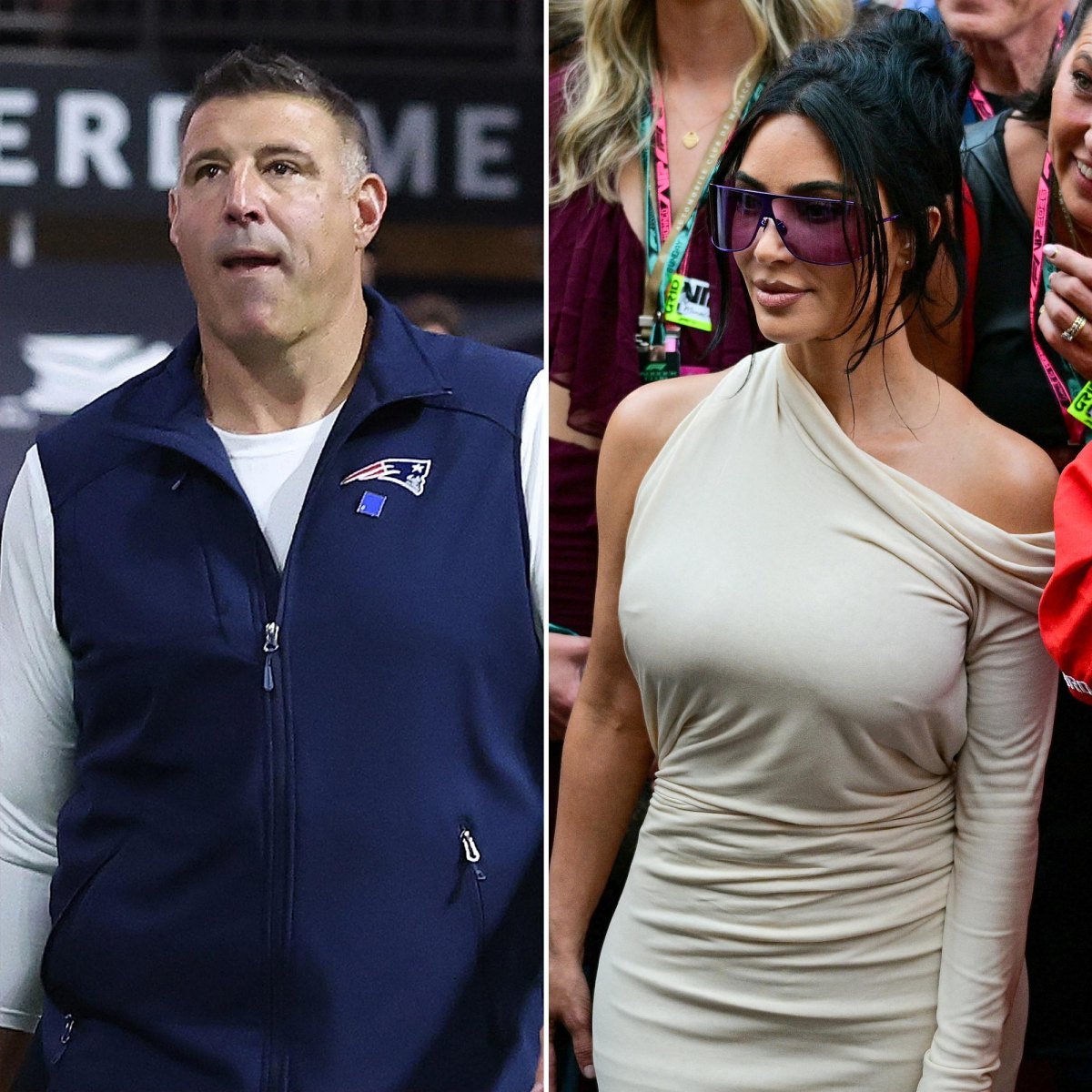 Mike Vrabel’s Family Front and Kim Kardashian’s F1 Champagne Moment