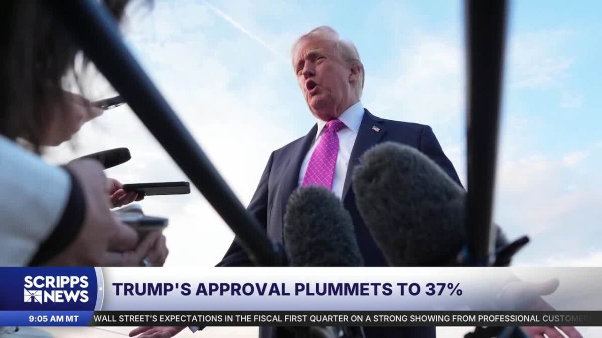 Trump Approval Falls to 37%, Ending Historic Run