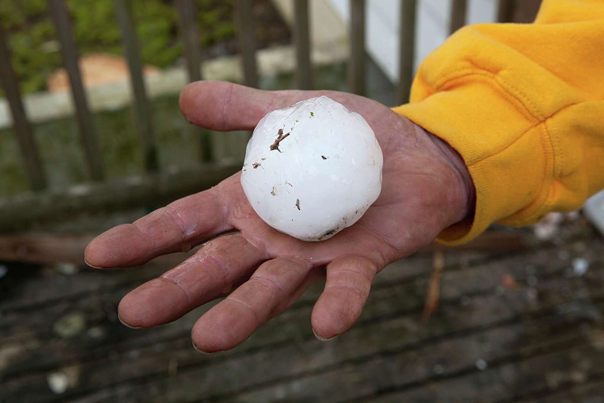 Golf-Ball-Sized Hail, Storms Head Toward Texas