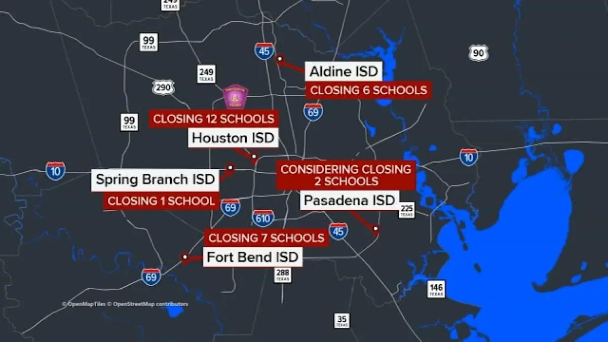 Houston-Area School Closures Mirror National Trend