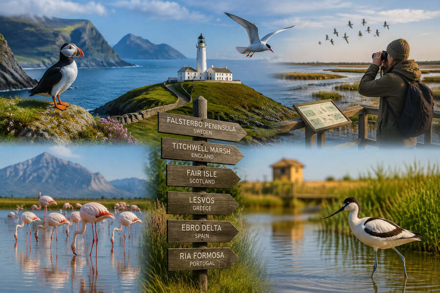 Europe's Top Birdwatching Hotspots Span Six Nations