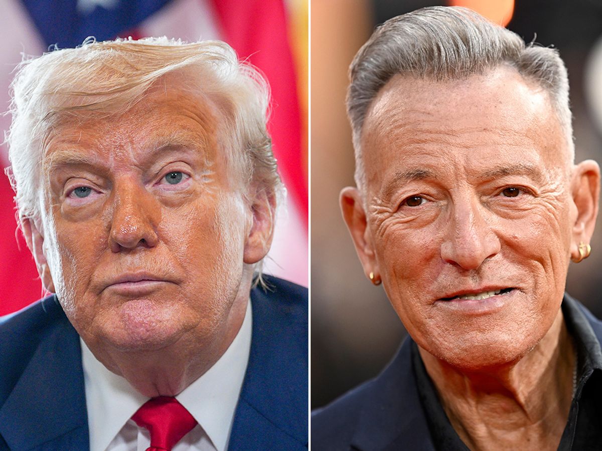 Trump Posts Pre-Plastic Surgery Springsteen Pic